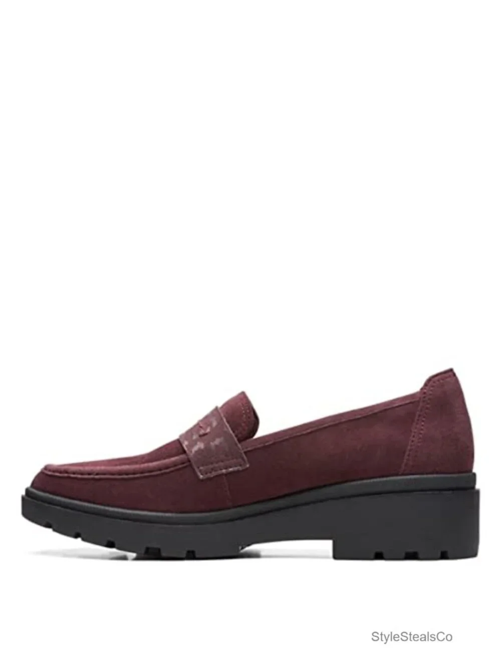 Premium Suede Lug Sole Loafers - Cushioned Comfort Slip-Ons